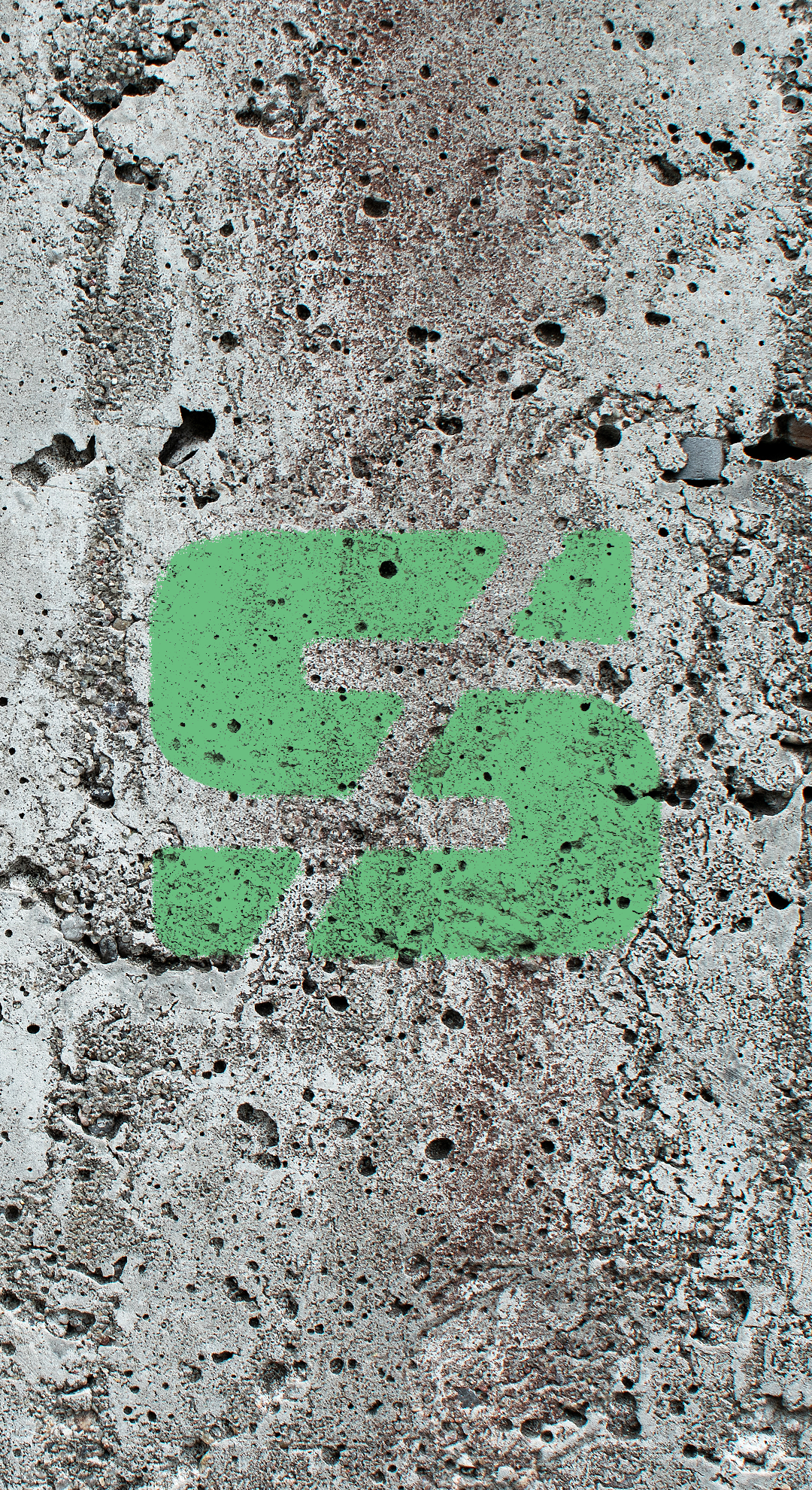 Logo Mark Over Concrete